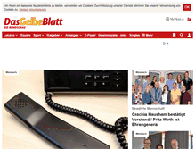 Tablet Screenshot of dasgelbeblatt.de